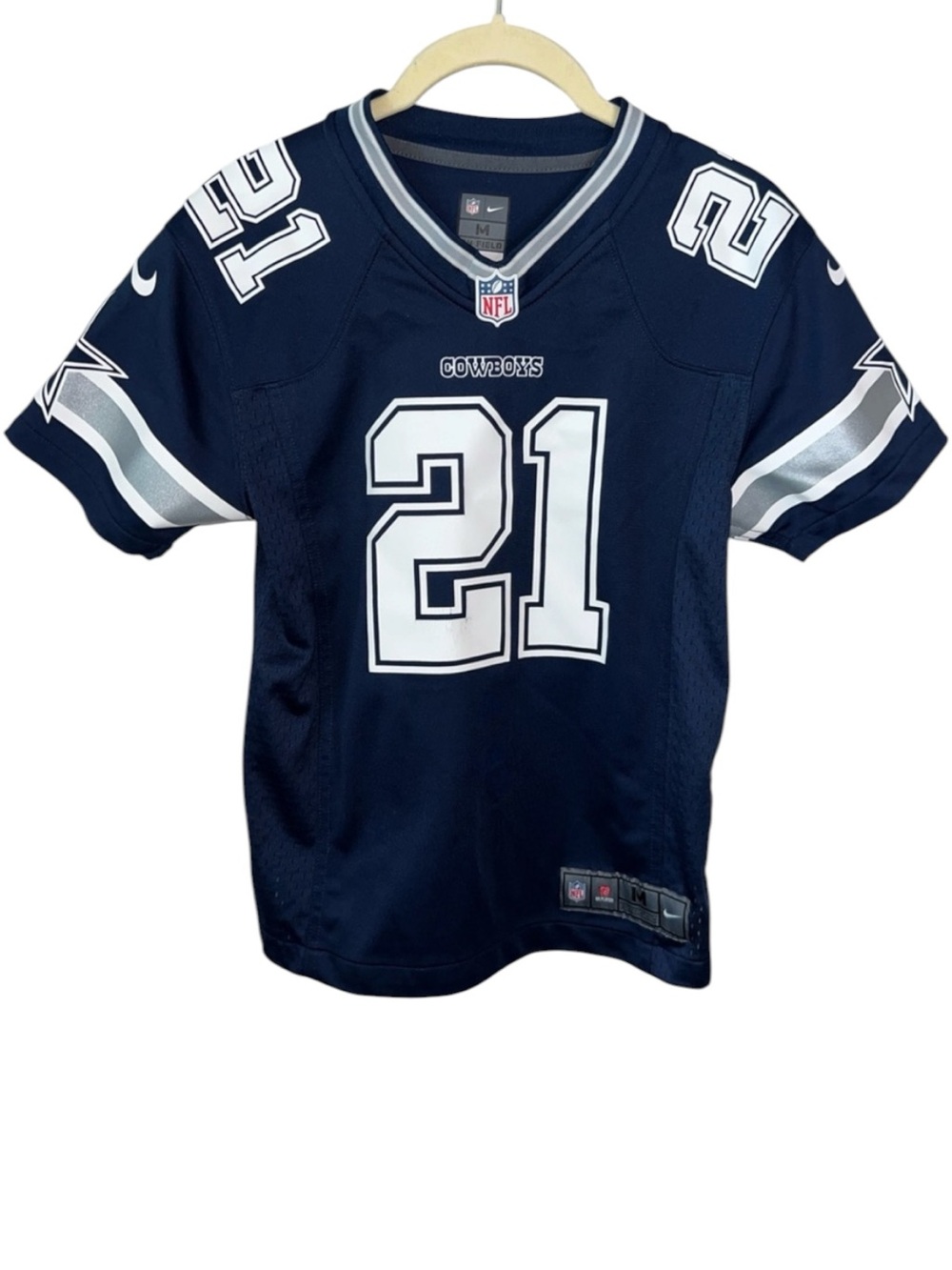 NFL Dallas Cowboys #21 Elliott Navy Blue Football Jersey Size M